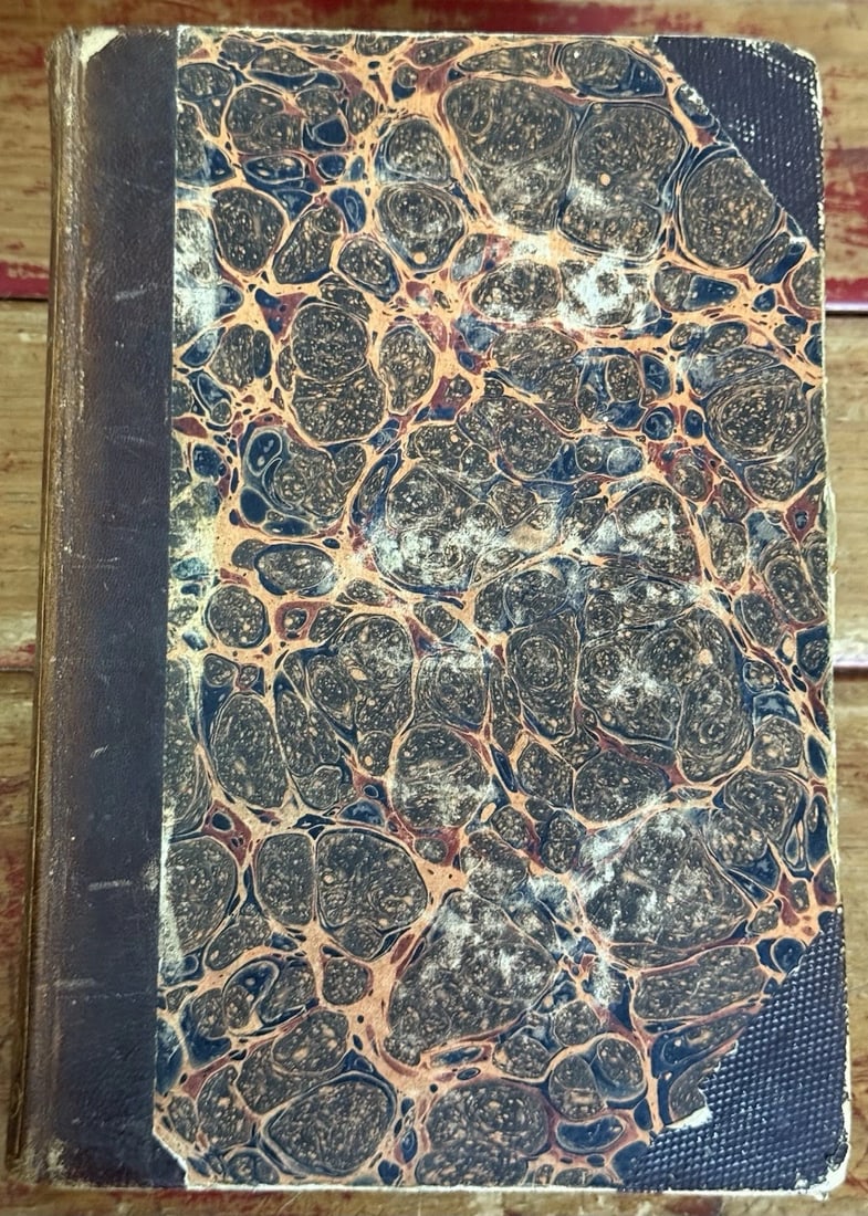 Thiers, L. Adolfo Rivoluzione Francese 1842 1st Italian Ed. Vol. 2 Illustrated: The product is a rare first edition Italian-language illustrated volume on the French Revolution, written by Adolfo Thiers in 1842, Volume 2. Brown leather spine with gilt title and decoration, marble