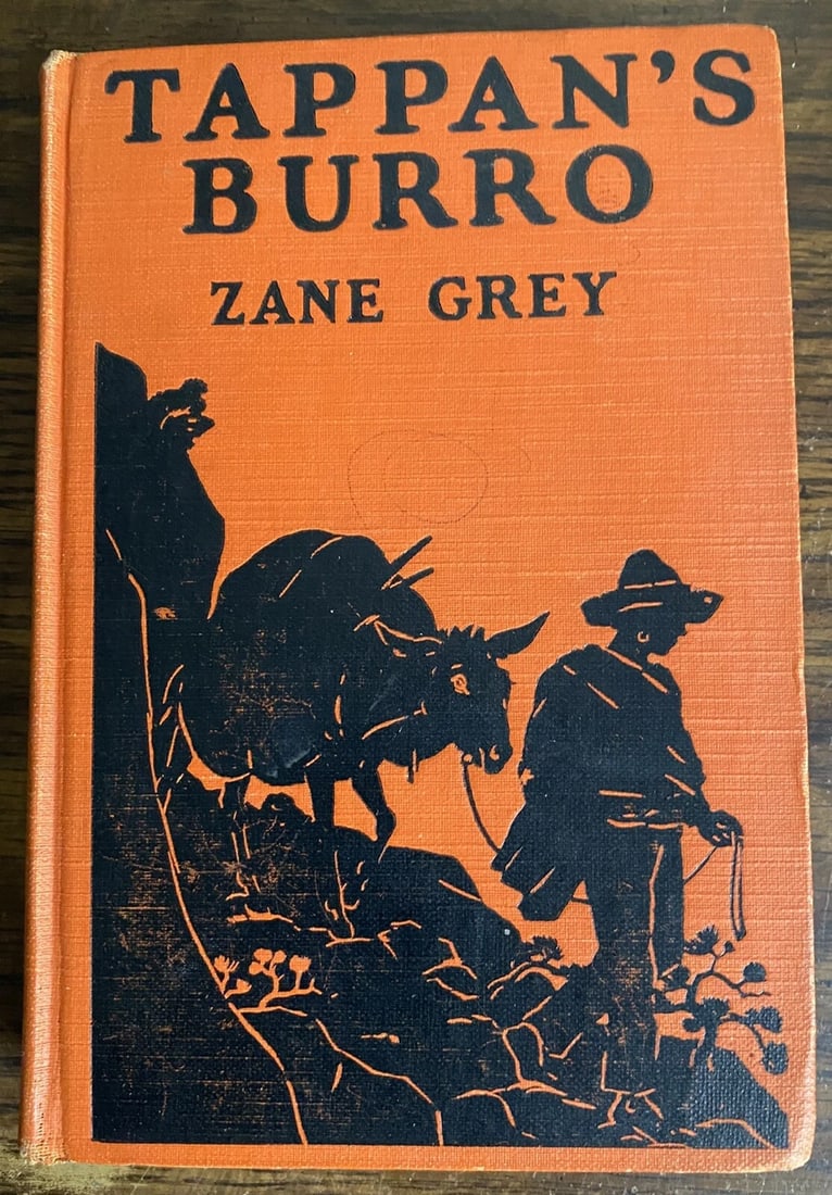 1923 TAPPAN'S BURRO AND OTHER STORIES ZANE GREY 1ST EDITION BK2157 (1 of 12)