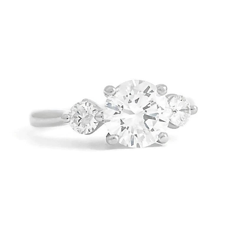 GIA Certified 3-Stone Round Diamond Engagement Ring Platinum, 1.26 CTW: Title: GIA Certified 3-Stone Round Diamond Engagement Ring Platinum, 1.26 CTW Description: GIA Certified 3-Stone Round Diamond Engagement Ring Platinum, 1.26 CTW This is a gorgeous diamond engagement 