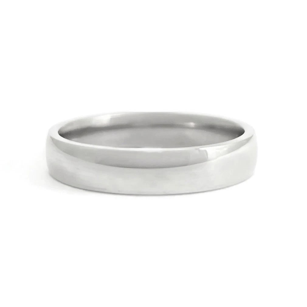 Men's Comfort Fit Classic Plain Wedding Band Ring 14K White Gold Size 8, 4 mm: Title: Men's Comfort Fit Classic Plain Wedding Band Ring 14K White Gold Size 8, 4 mm Description: Men's Comfort Fit Classic Plain Wedding Band Ring 14K White Gold Size 8, 4 mm This is a classic ring