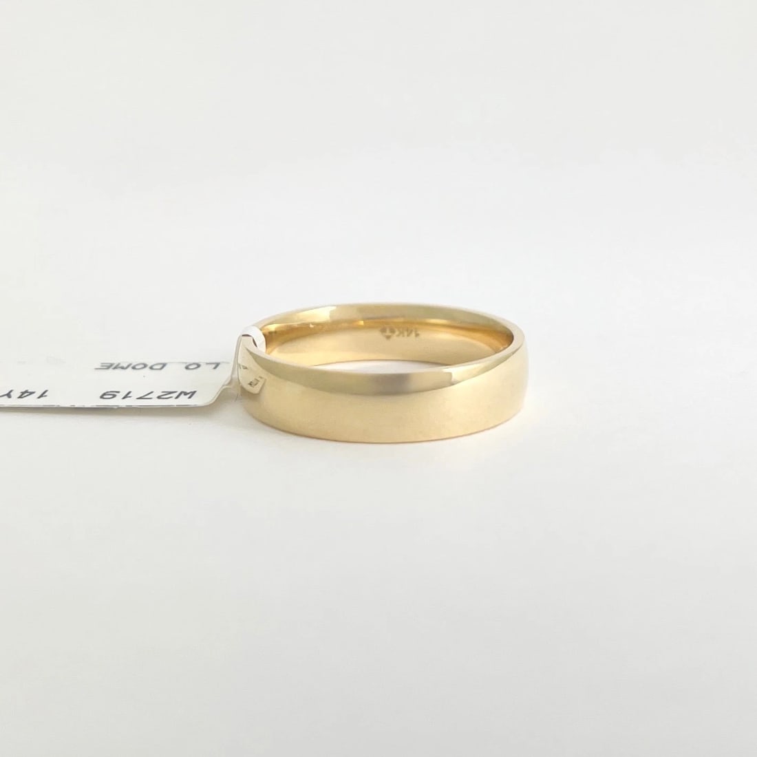 Men's Comfort Fit Classic Plain Wedding Band Ring 14K Yellow Gold Size 9, 5 mm - 5