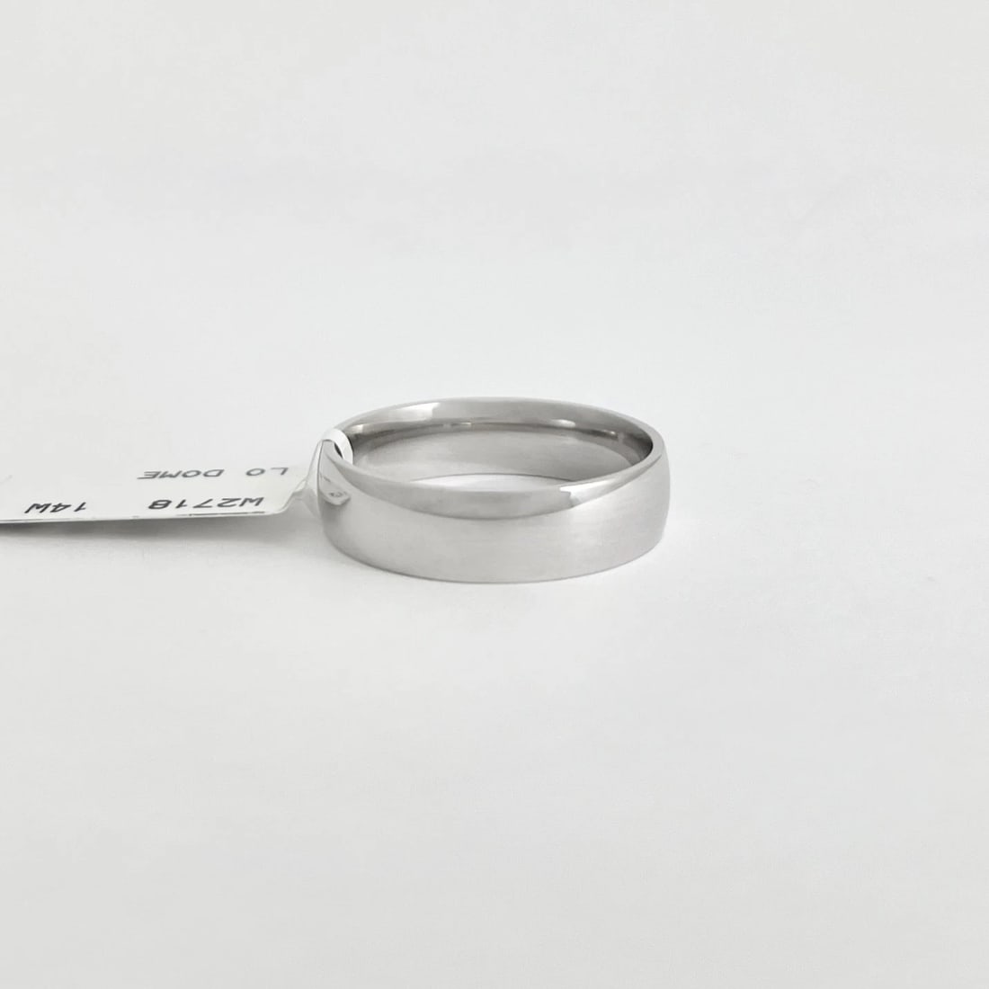 Men's Comfort Fit Plain Wedding Band Ring 14K White Gold Size 9.5, 5.5 mm - 5