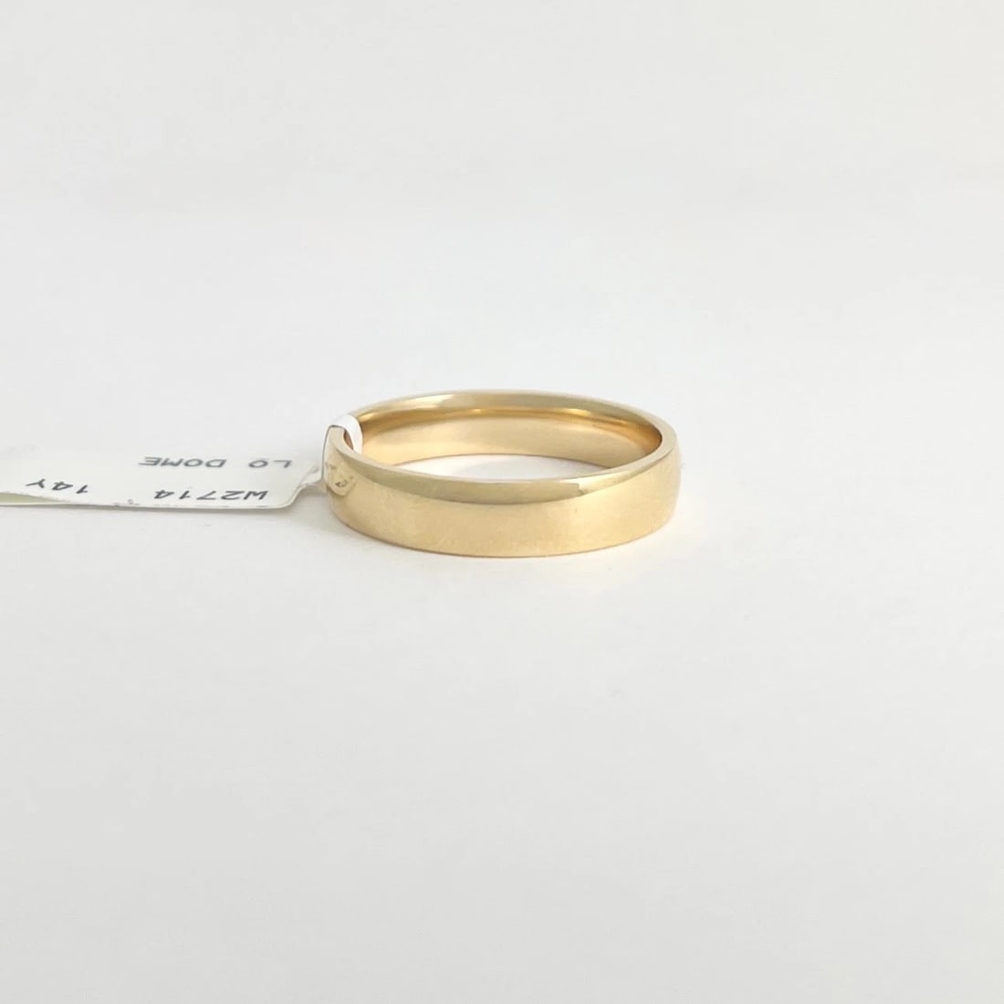 Men's Comfort Fit Plain Wedding Band Ring 14K Yellow Gold, Size 9.5, 4.5 mm - 5