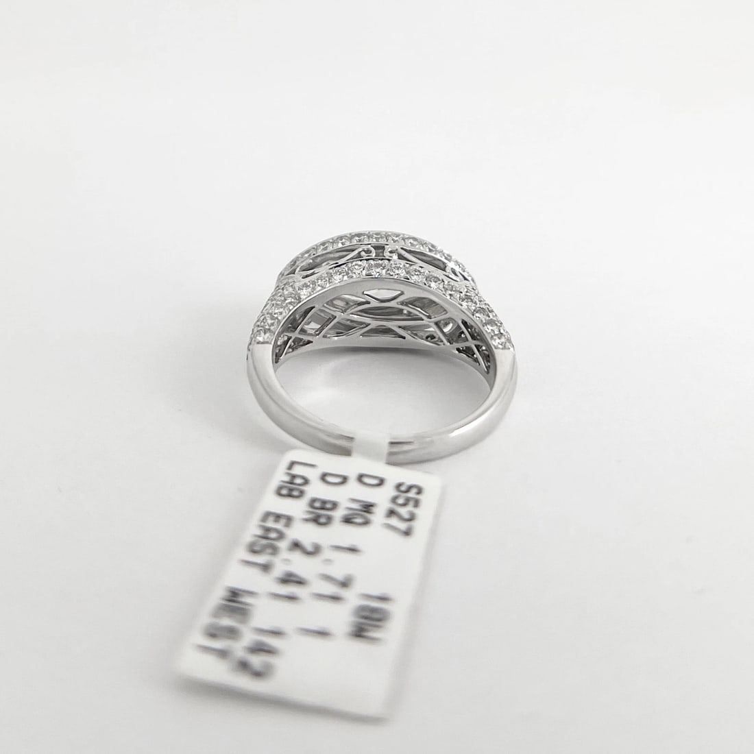 Marquise Lab-Created Diamond Halo Engagement Ring 14K White Gold, 4.12 CTW - 5
