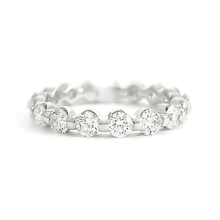 Round Diamond Eternity Ring Wedding Band 14K White Gold, 1.74 CTW, Size 6: Title: Round Diamond Eternity Ring Wedding Band 14K White Gold, 1.74 CTW, Size 6 Description: Round Diamond Eternity Ring Wedding Band 14K White Gold, 1.74 CTW, Size 6 This is a beautiful and stunning