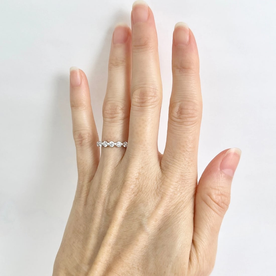 Round Diamond Eternity Ring Wedding Band 14K White Gold, 1.74 CTW, Size 6 - 2