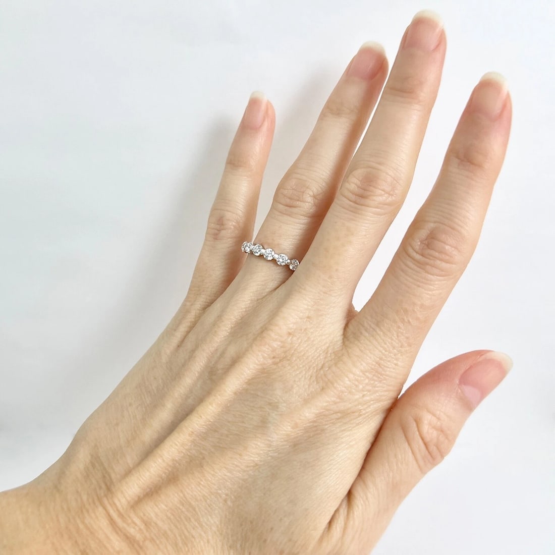 Round Diamond Eternity Ring Wedding Band 14K White Gold, 1.74 CTW, Size 6 - 3