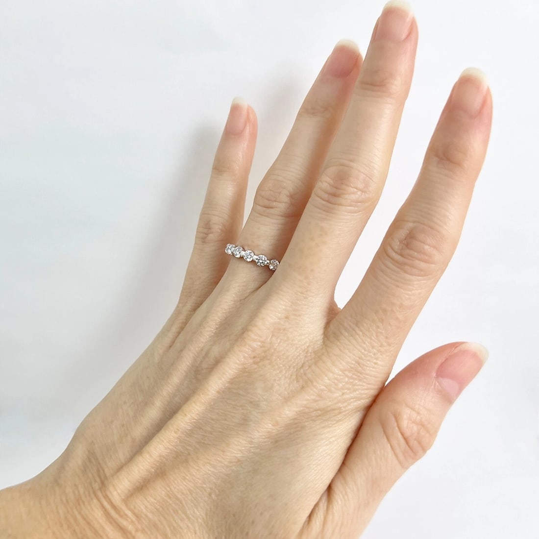 Round Diamond Eternity Ring Wedding Band 14K White Gold, 1.74 CTW, Size 6 - 4
