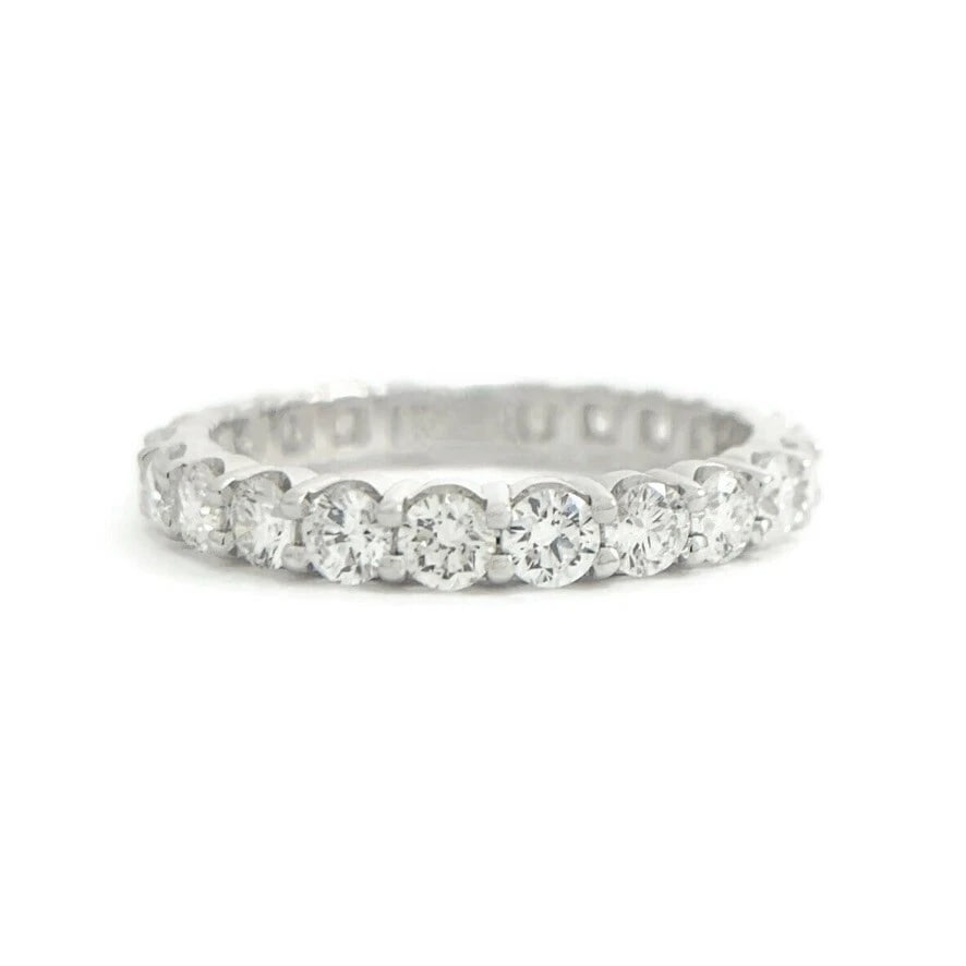Round Diamond Eternity Ring Wedding Band 14K White Gold, 1.55 CTW, Size 6.25: Title: Round Diamond Eternity Ring Wedding Band 14K White Gold, 1.55 CTW, Size 6.25 Description: Round Diamond Eternity Ring Wedding Band 14K White Gold, 1.55 CTW, Size 6.25 This is a beautiful and st