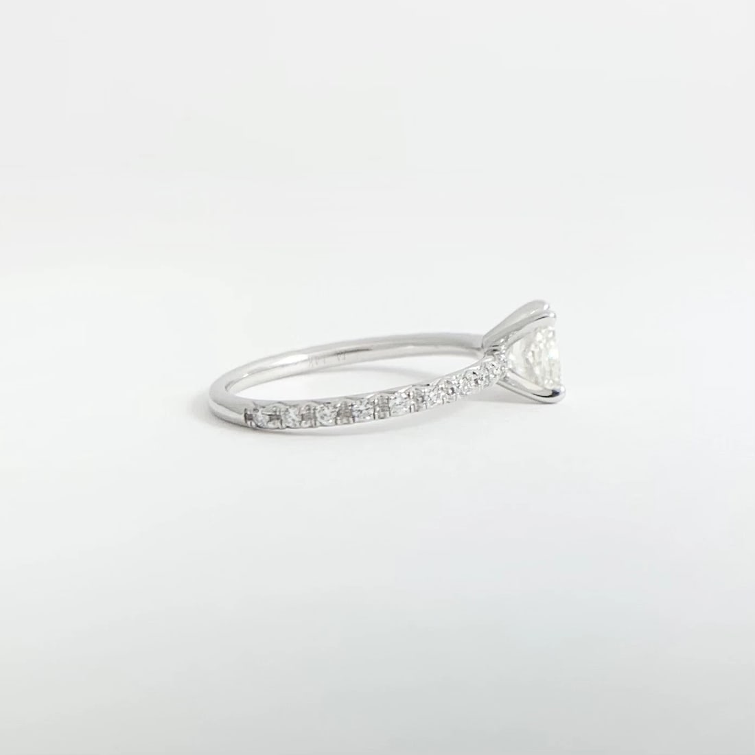 GIA Certified Radiant Solitaire Diamond Engagement Ring 14K White Gold 1.20 CTW - 8