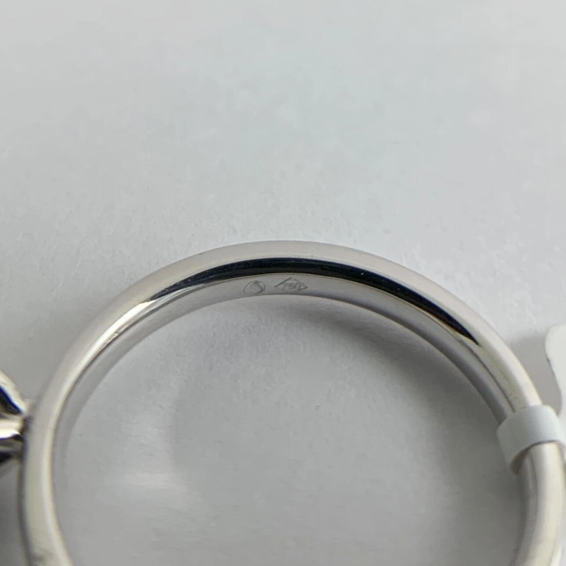 Round Solitaire Diamond Engagement Ring 18K White Gold, .71 CT, 4.15 Grams - 11
