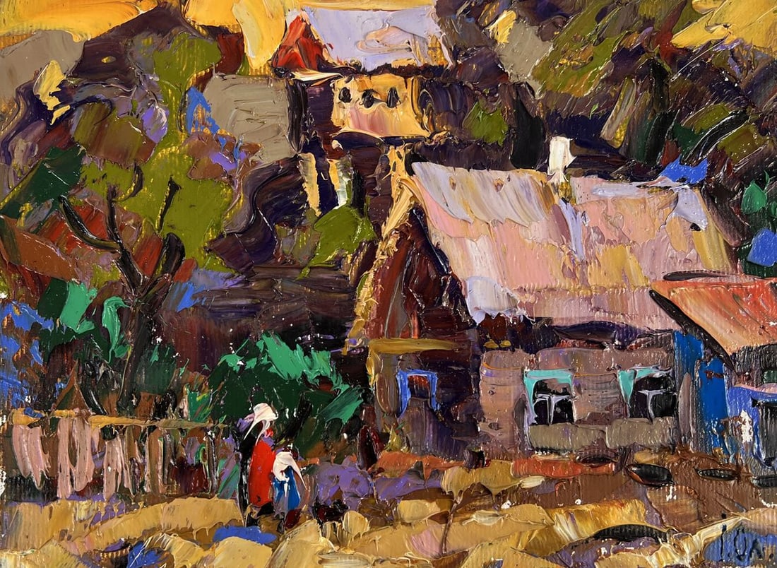 Oil painting Evening in the Village Oleksiy Ivanyuk - 3