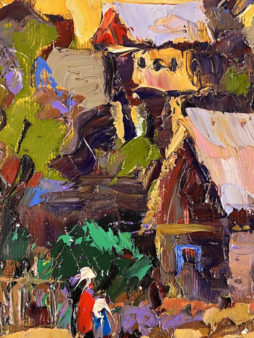 Oil painting Evening in the Village Oleksiy Ivanyuk - 4