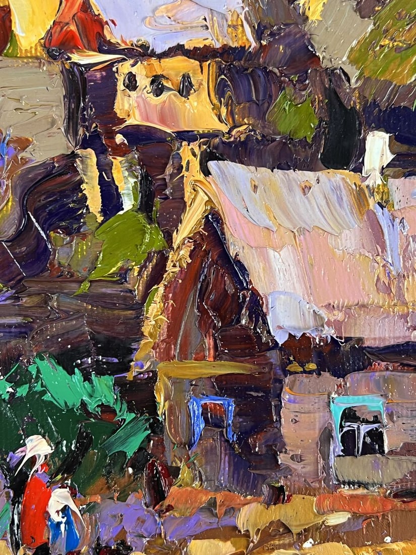 Oil painting Evening in the Village Oleksiy Ivanyuk - 6
