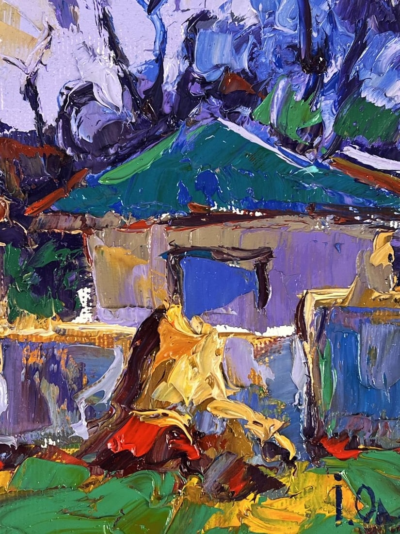 Oil painting Silence Among the Houses Oleksiy Ivanyuk - 10