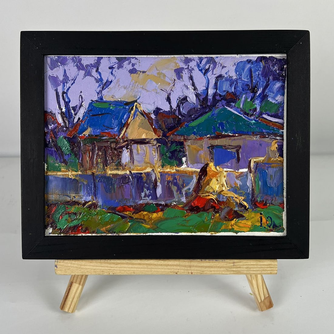 Oil painting Silence Among the Houses Oleksiy Ivanyuk (1 of 11)