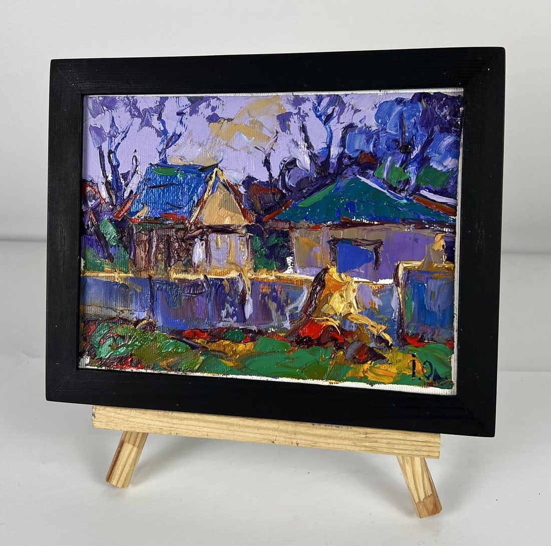Oil painting Silence Among the Houses Oleksiy Ivanyuk - 2