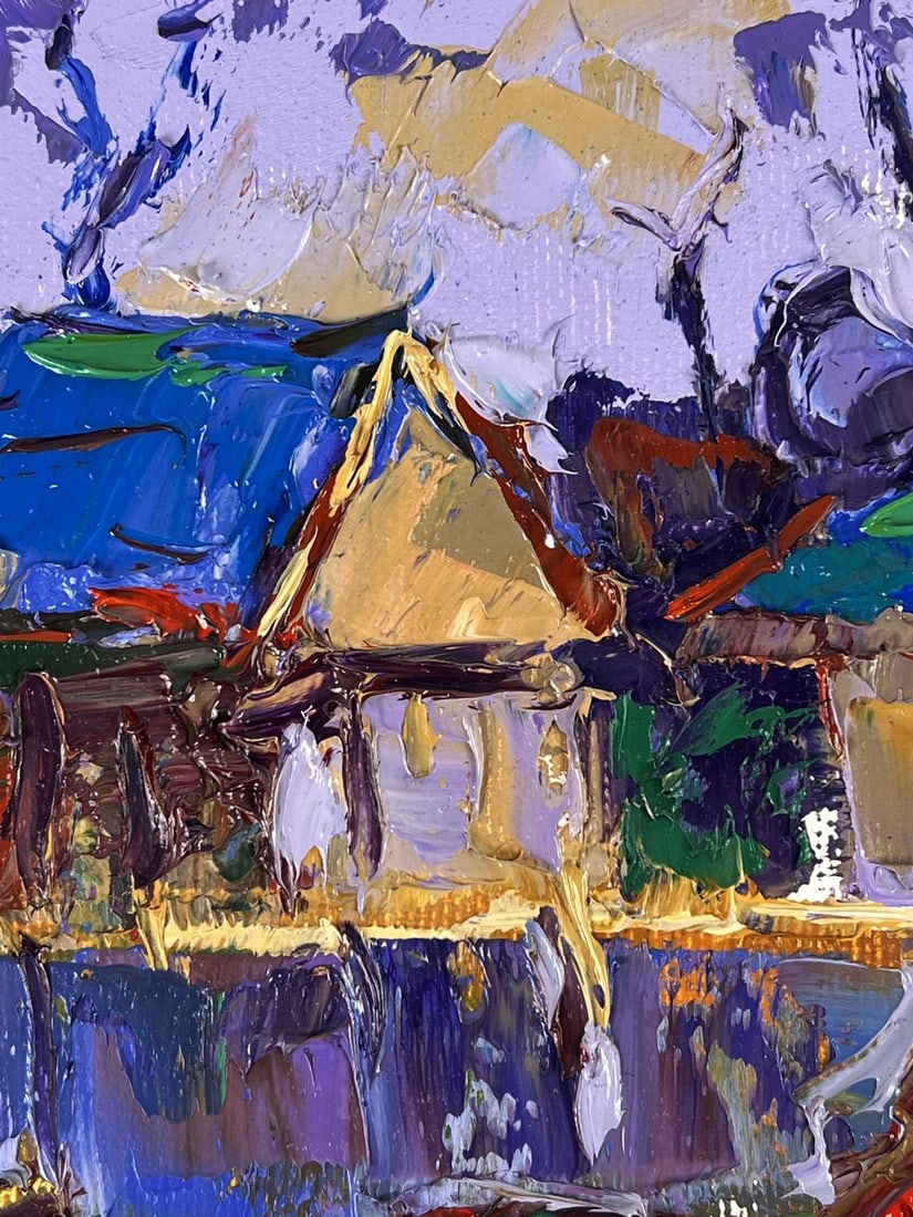 Oil painting Silence Among the Houses Oleksiy Ivanyuk - 4
