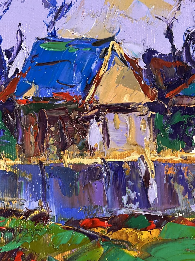 Oil painting Silence Among the Houses Oleksiy Ivanyuk - 5