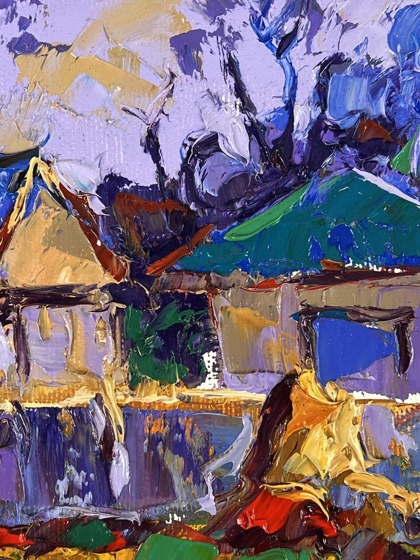 Oil painting Silence Among the Houses Oleksiy Ivanyuk - 6