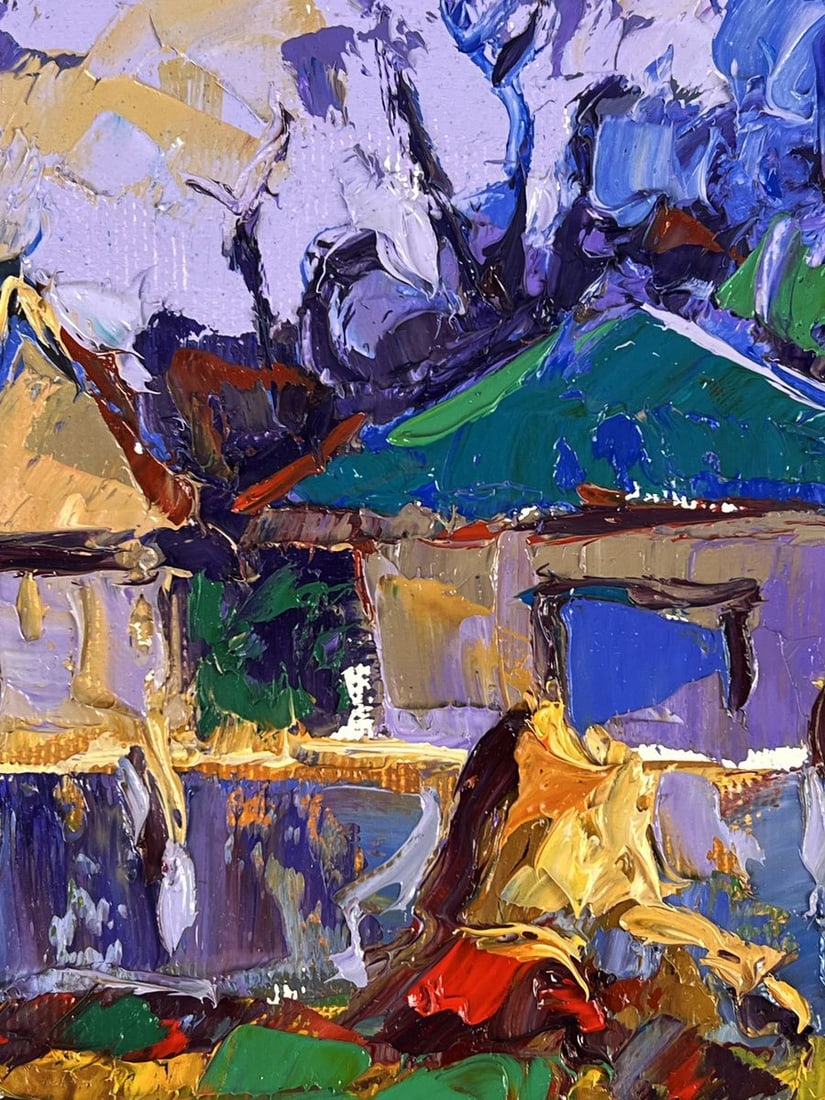 Oil painting Silence Among the Houses Oleksiy Ivanyuk - 7