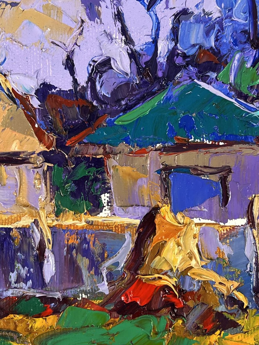 Oil painting Silence Among the Houses Oleksiy Ivanyuk - 8