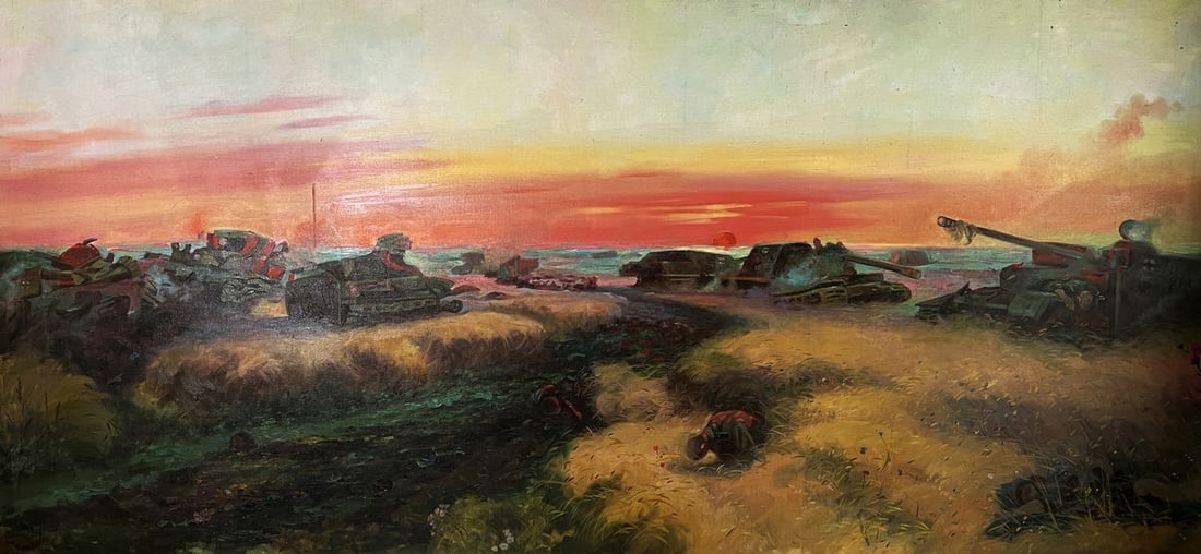 Oil painting Consequences of the Great Battle Unknown Artist (1 of 10)