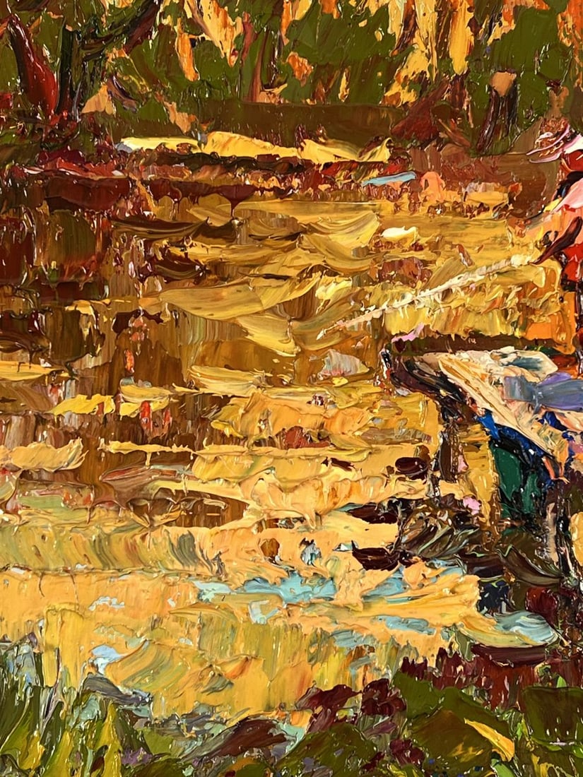 Oil painting A Warm Evening of Two Fishermen Oleksiy Ivanyuk - 7
