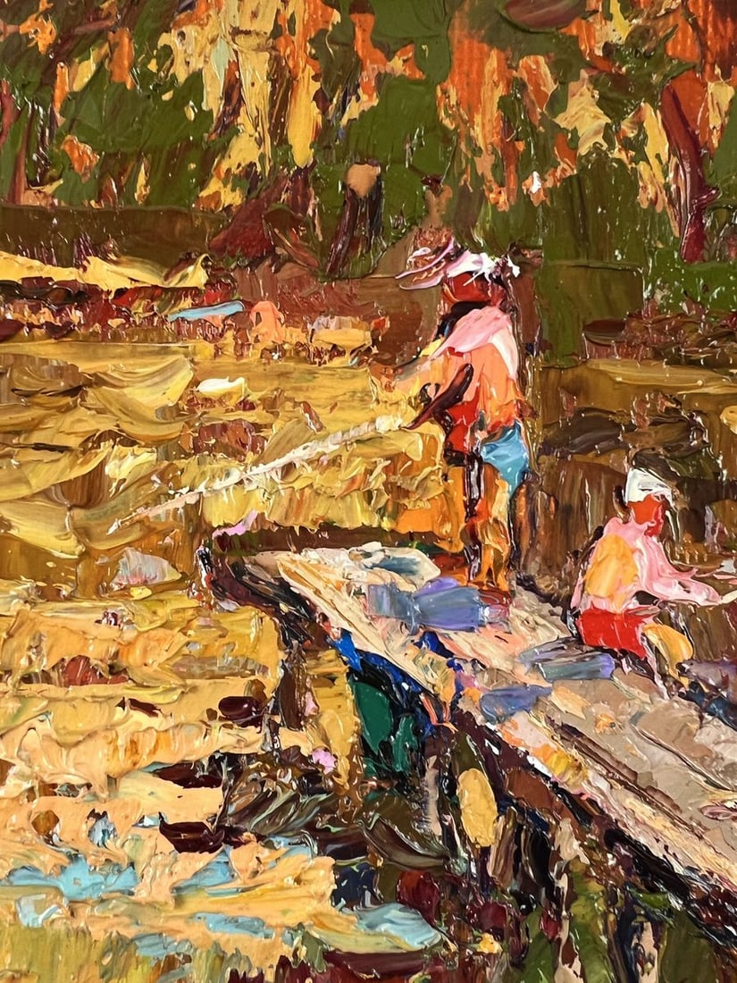 Oil painting A Warm Evening of Two Fishermen Oleksiy Ivanyuk - 8