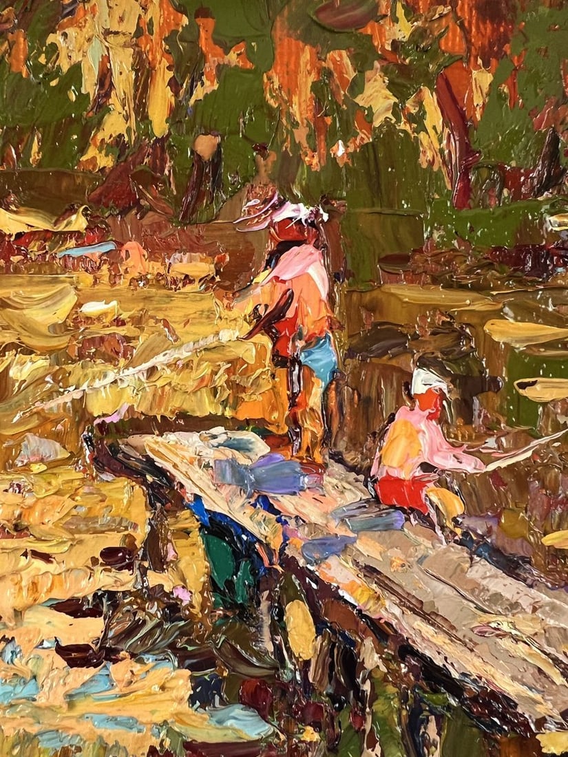 Oil painting A Warm Evening of Two Fishermen Oleksiy Ivanyuk - 9