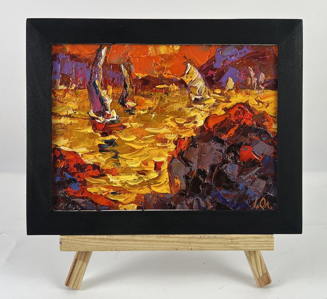 Oil painting Golden River in Nature Oleksiy Ivanyuk: Title: Oil painting Golden River in Nature Oleksiy Ivanyuk Description: No.AAA6607 *** ABOUT THIS PAINTING *** * TITLE: "Golden River in Nature" * ARTISTS: Oleksiy Ivanyuk * SIZE: 15x20 cm/5.90x7.87 i