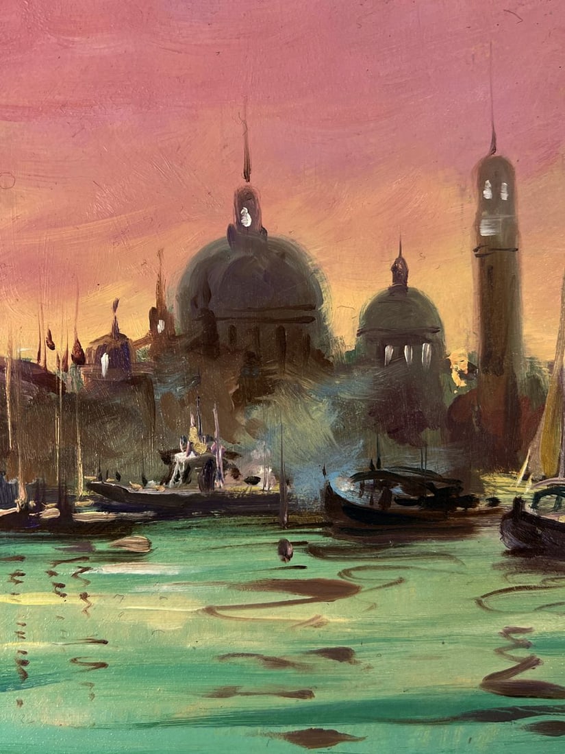 Oil painting Sunset on the Sea in Front of the City Yuriy Suprunchuk - 4