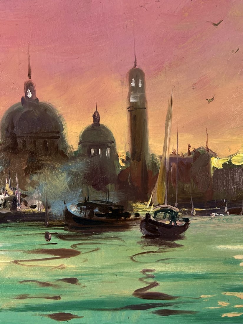 Oil painting Sunset on the Sea in Front of the City Yuriy Suprunchuk - 5