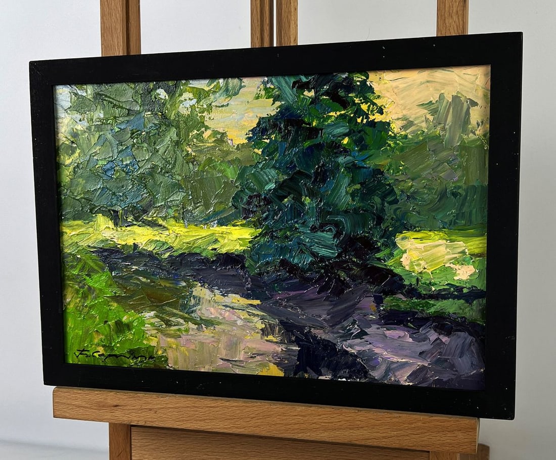 Oil painting A walk through the evening forest Boris Serdyuk - 2