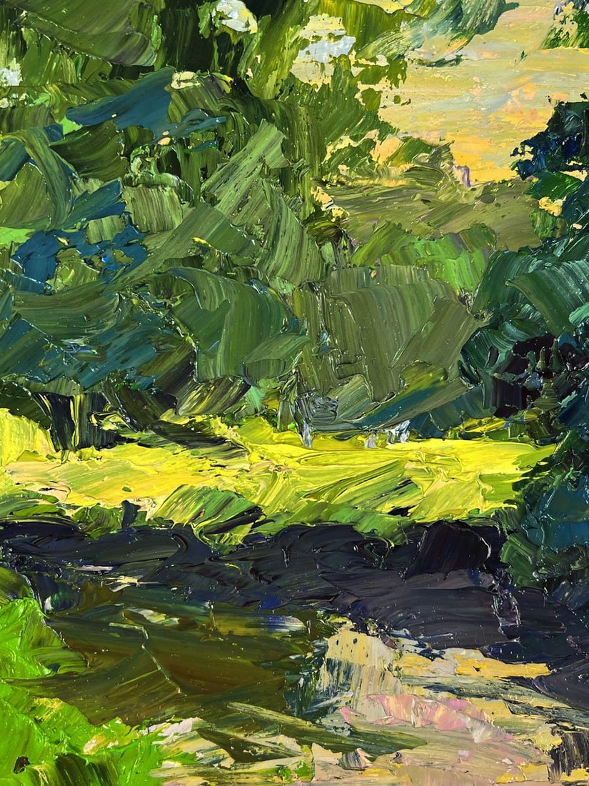 Oil painting A walk through the evening forest Boris Serdyuk - 4