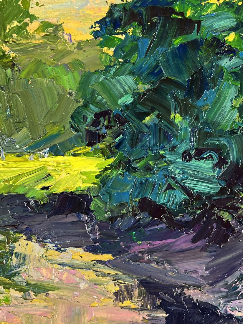 Oil painting A walk through the evening forest Boris Serdyuk - 6
