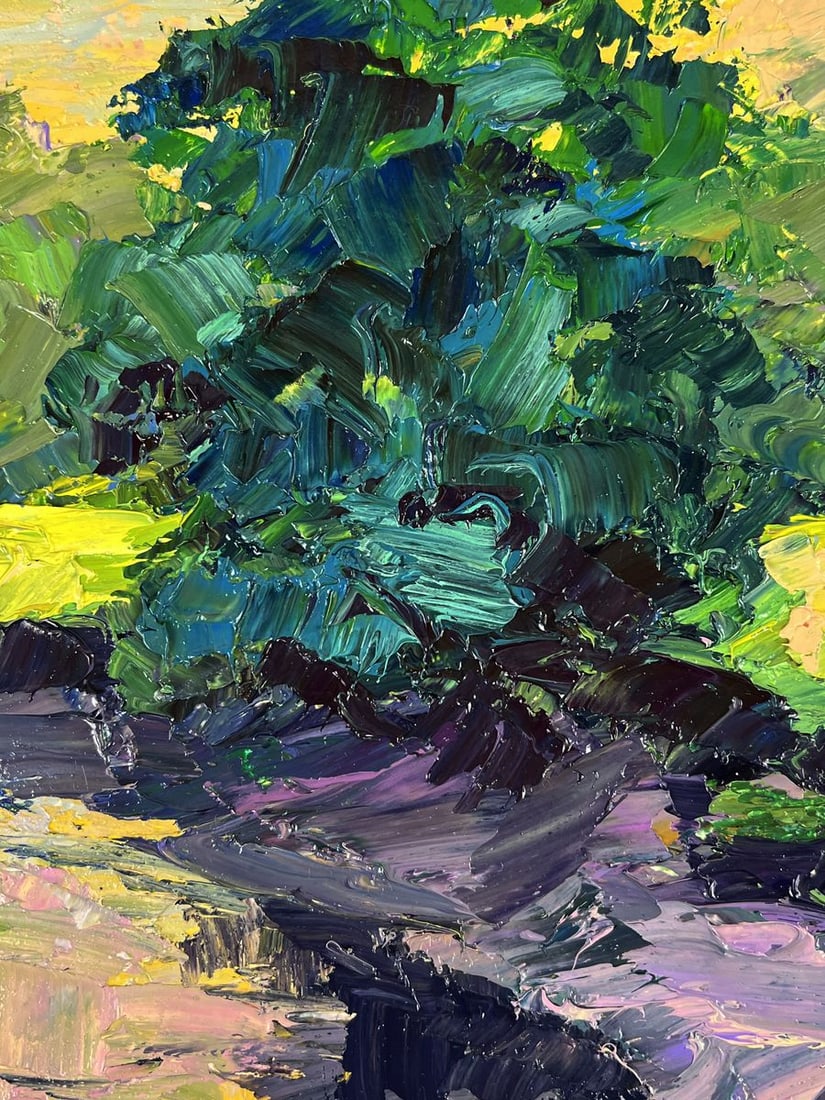 Oil painting A walk through the evening forest Boris Serdyuk - 7