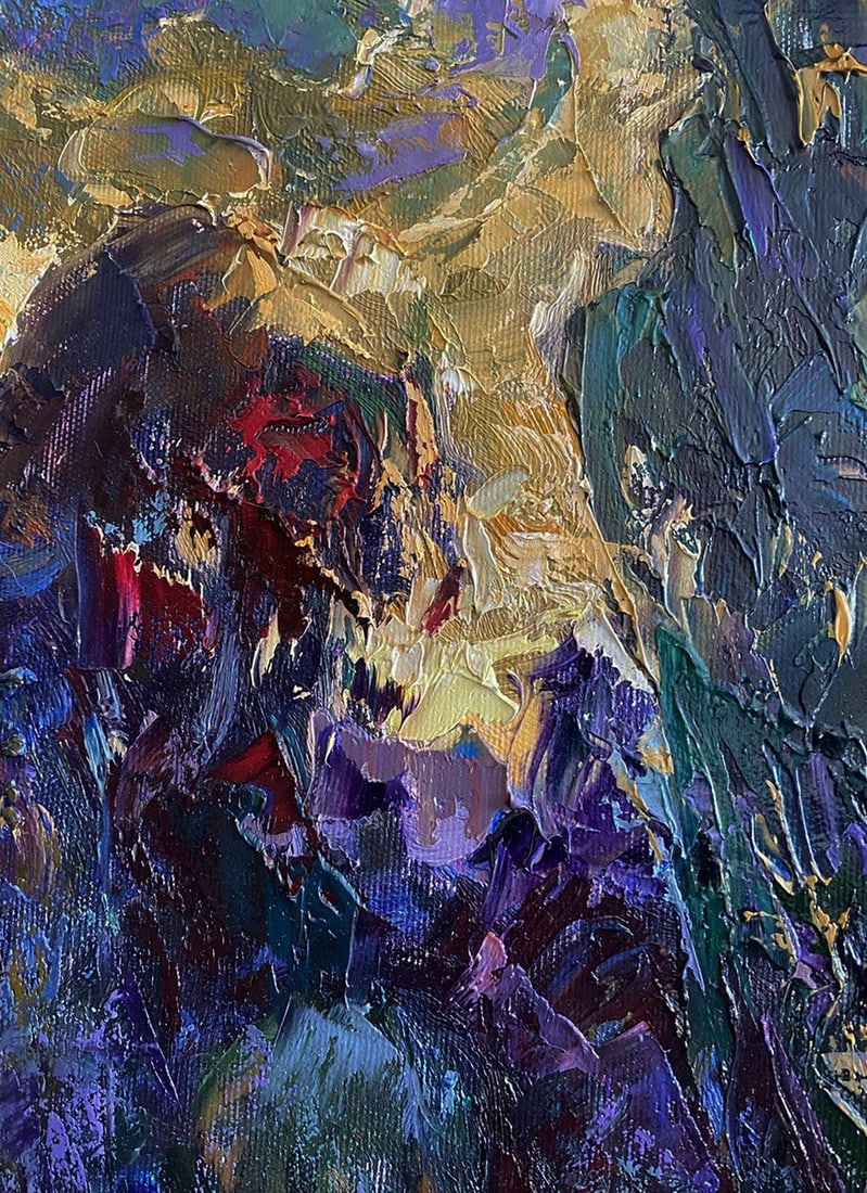 Oil painting Sunset over the forest Oleksiy Ivanyuk - 7