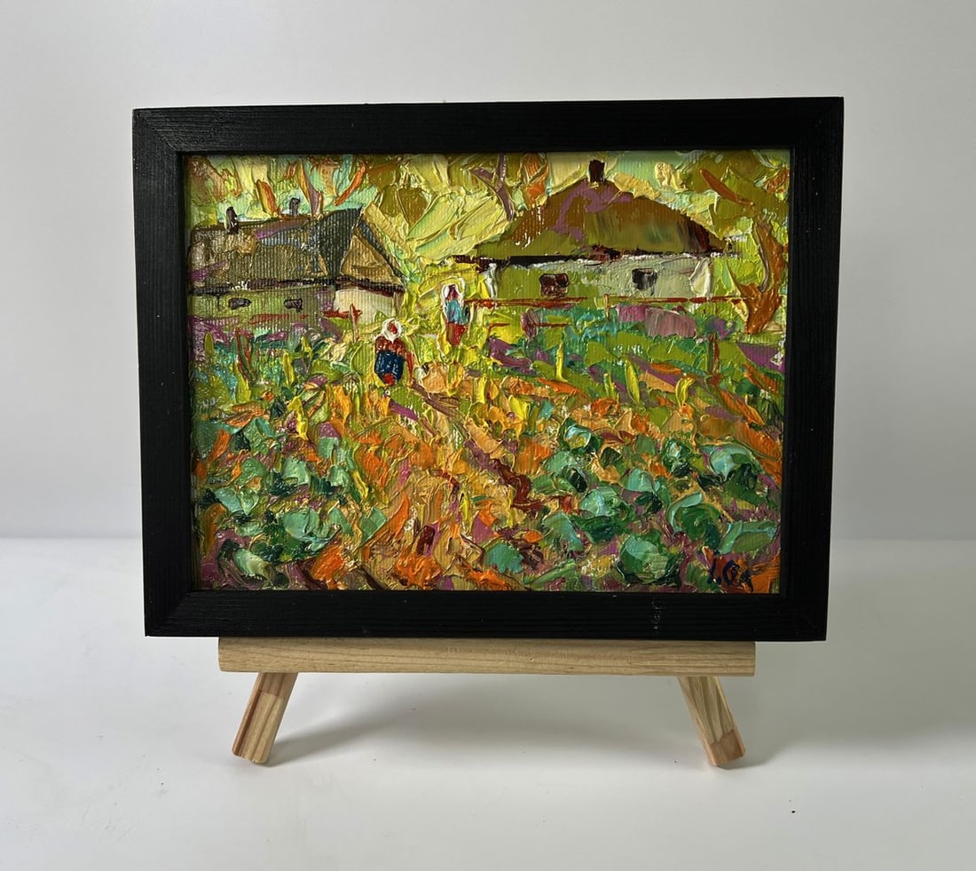 Oil painting Yellow sunset in the village Oleksiy Ivanyuk: Title: Oil painting Yellow sunset in the village Oleksiy Ivanyuk Description: No.AAA5890 *** ABOUT THIS PAINTING *** * TITLE: "Yellow sunset in the village" * ARTISTS: Oleksiy Ivanyuk * SIZE: 15x20