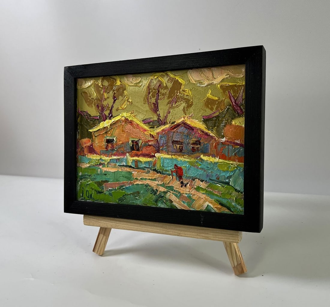 Oil painting A warm village evening Oleksiy Ivanyuk - 2