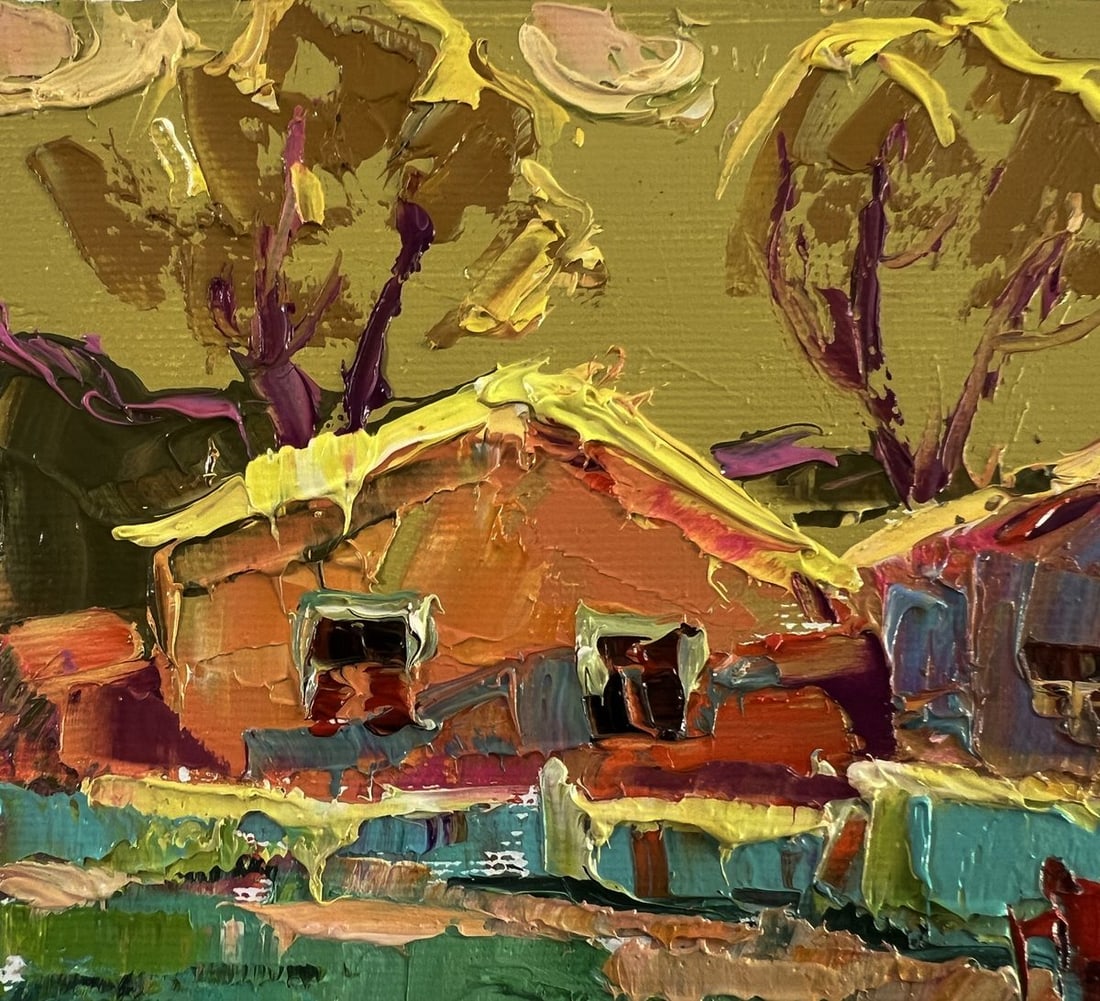 Oil painting A warm village evening Oleksiy Ivanyuk - 4