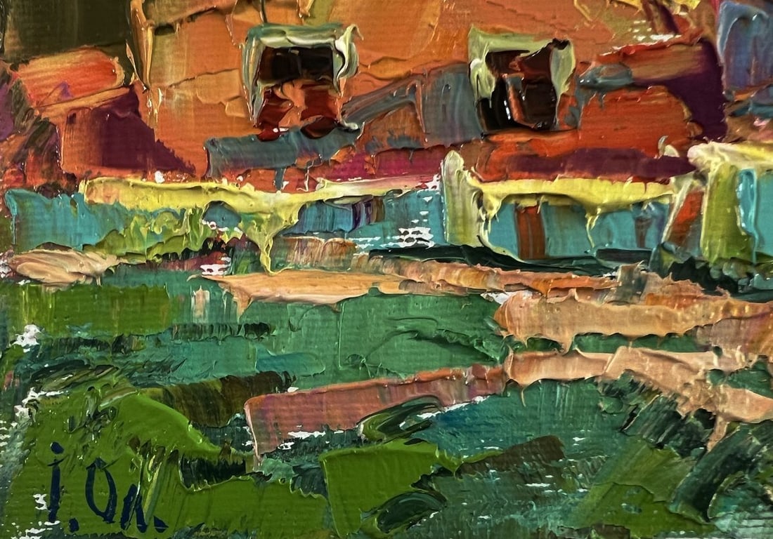 Oil painting A warm village evening Oleksiy Ivanyuk - 5