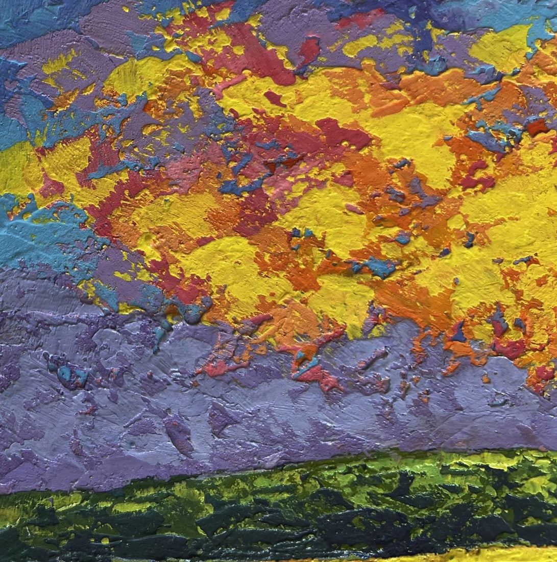Oil painting Bright lights of sunset V. Zadorozhnya - 5