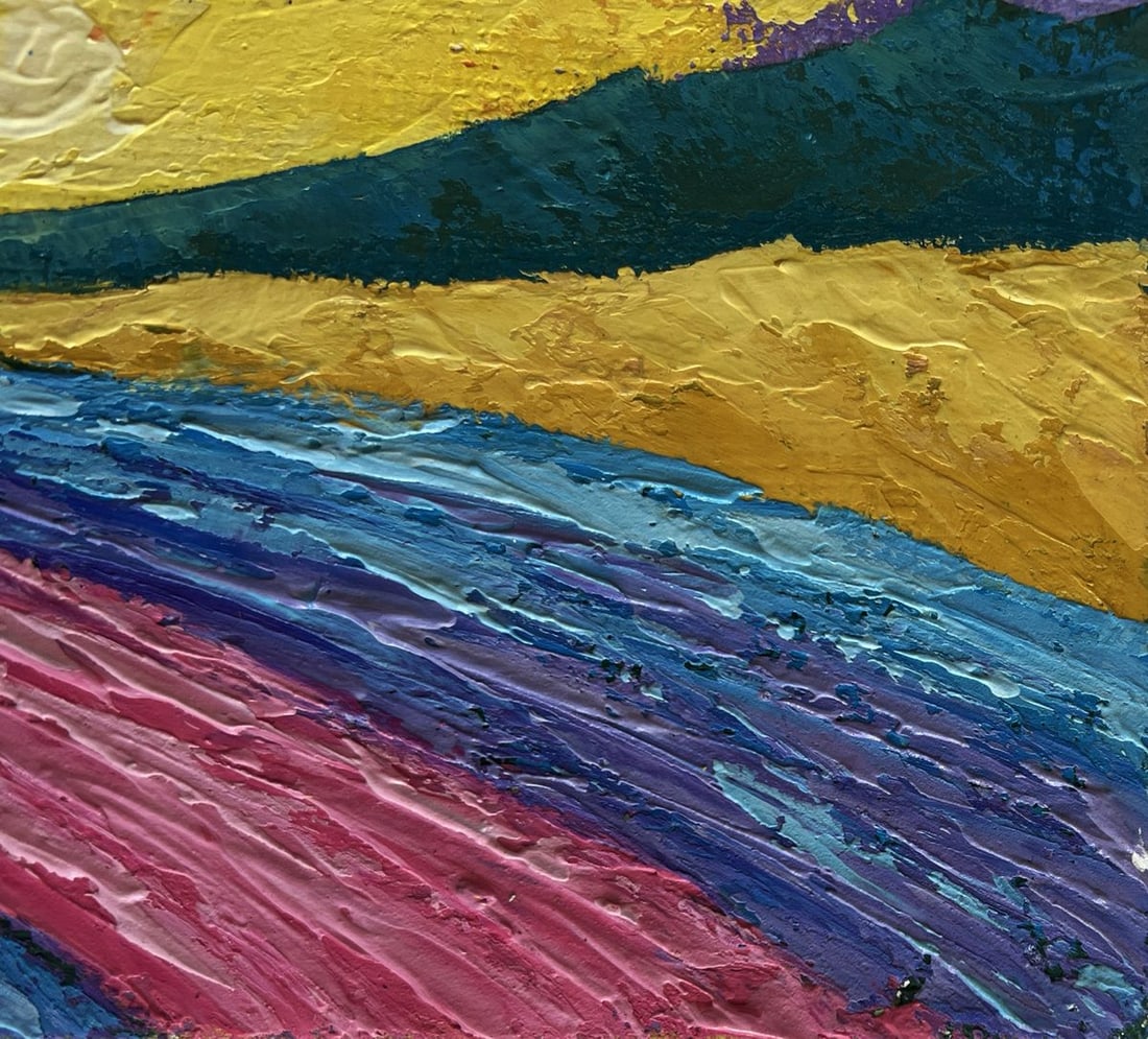 Oil painting Yellow lights of sunset V. Zadorozhnya - 4