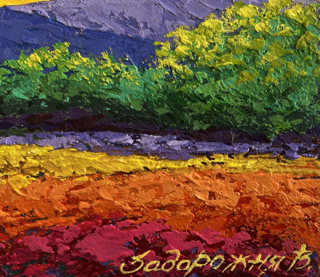 Oil painting Warm evening wind V. Zadorozhnya - 7
