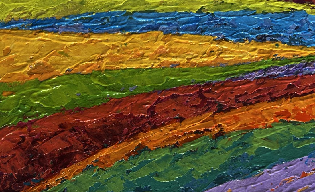 Oil painting Yellow sunset over a flower field V. Zadorozhnya - 6