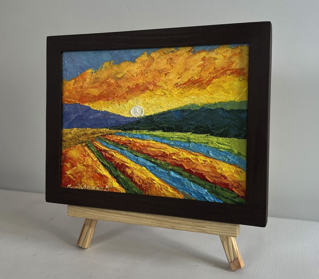 Oil painting Shades of fiery sunset V. Zadorozhnya - 2