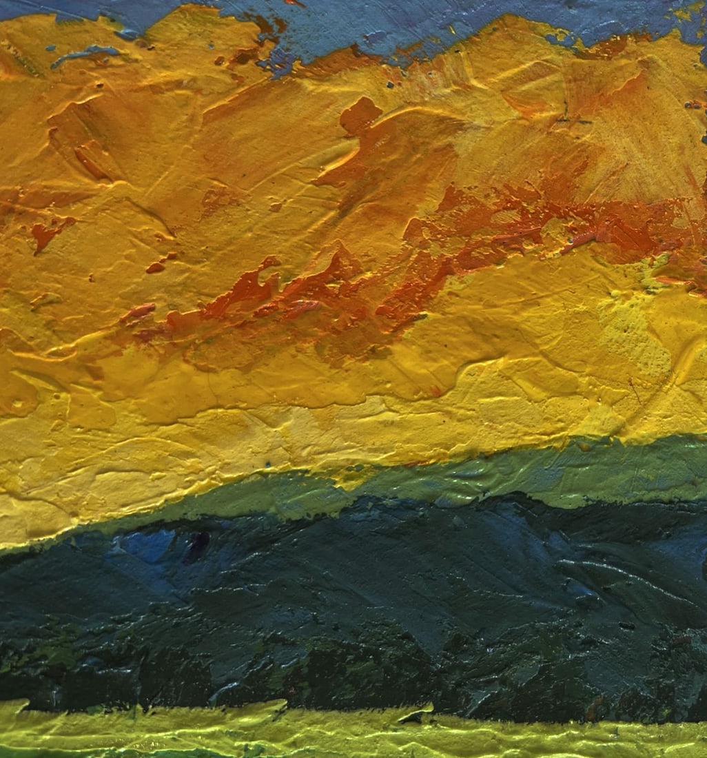 Oil painting Shades of fiery sunset V. Zadorozhnya - 5