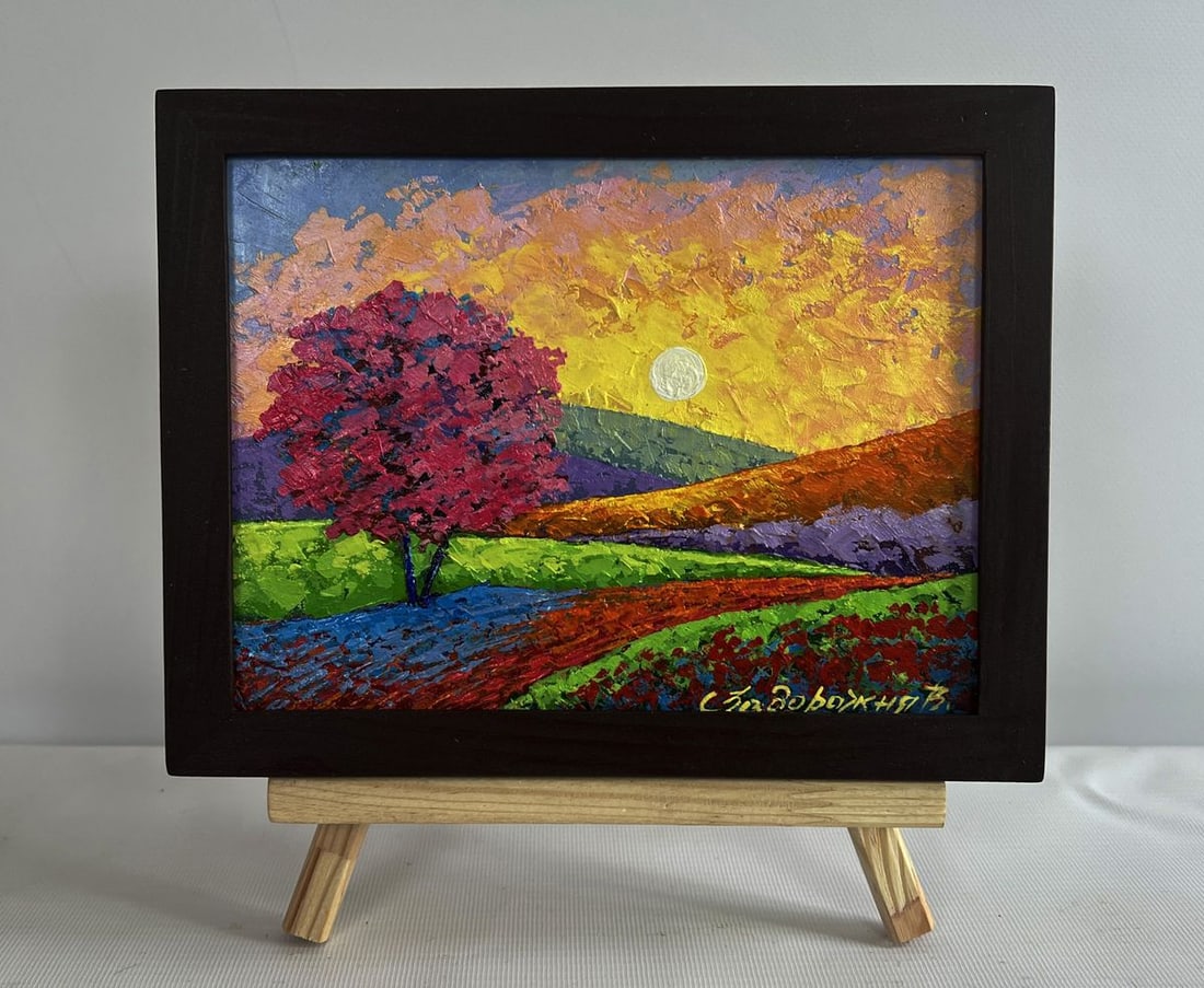 Oil painting Path to the mountain valley V. Zadorozhnya (1 of 8)