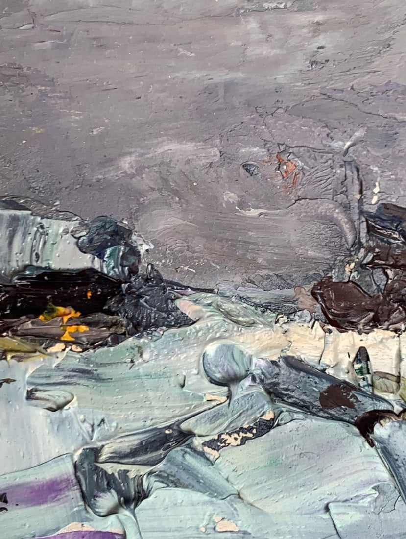 Oil painting Winter and evening Alexander Cherednichenko - 8